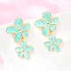 Valentine's Day Brass Dangle Stud Earrings(EJEW-D359-02G)-3