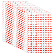 Waterproof PVC Arrow Self-Adhesive Stickers, for Products Inspection Defect Indicator, Rectangle, Red, 121x201x0.1mm, Sticker: 11.5x9x0.1mm, about 220pcs/sheet, 50 sheets/bag(DIY-GF0006-43)