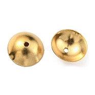304 Stainless Steel Bead Cone, Apetalous, Half Round, Real 18K Gold Plated, 10x3mm, Hole: 0.9mm(STAS-G310-30A-G)
