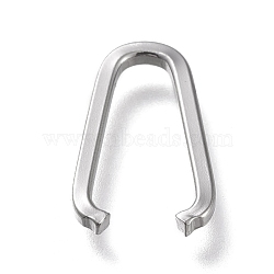 Non-Tarnish 304 Stainless Steel Quick Link Connectors, Linking Rings, Oval, Stainless Steel Color, 20x12x2mm(X-STAS-K194-12P)