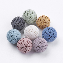 13mm Mixed Color Round Lava Beads(G-I190-14mm-B)