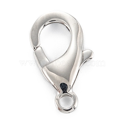 Non-Tarnish 304 Stainless Steel Lobster Claw Clasps, Parrot Trigger Clasps, Stainless Steel Color, 23x13.5x3.5mm, Hole: 2.5mm(STAS-C024-15P)