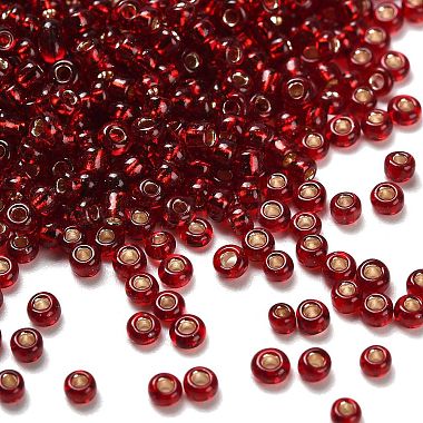 Silver Lined Glass Seed Beads(SEED-H004-01B)-1