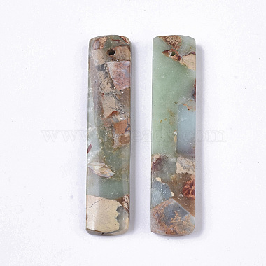 Synthetic Aqua Terra Jasper Pendants(G-S366-007E-01)-2