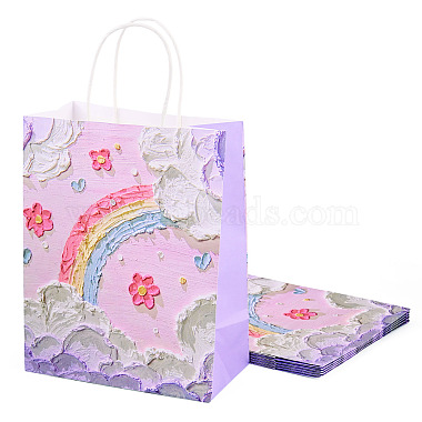 花柄プリントの紙製ギフトバッグ 1個(ABAG-TADJ0001-08B)-2