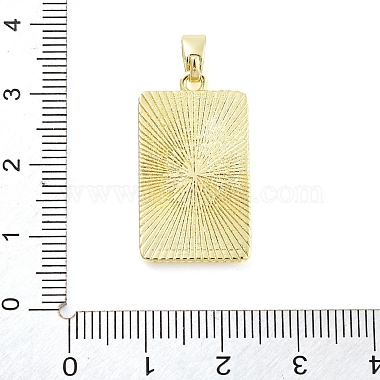 Placage de crémaillère en laiton micro pavé pendentifs en zircone cubique claire(KK-S371-02G-11)-3