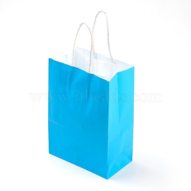 Pure Color Kraft Paper Bags(AJEW-G020-B-01)-2