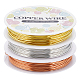 3 rouleaux 3 couleurs de fil de cuivre pour bijoux(CWIR-SC0001-02A)-1
