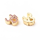 Rack Plating Brass Cubic Zirconia Beads(KK-B051-04G-01)-2