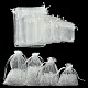 30pcs 4 styles sacs rectangulaires en organza pochettes de rangement de bijoux faveur de mariage fête maille cordon cadeau(OP-FS0001-01C)-1