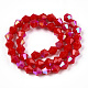 Opaque Solid Color Electroplate Glass Beads Strands(EGLA-A039-P6mm-L02)-3