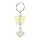 Acrylic Heart with Bowknot Keychains(KEYC-JKC00612-04)-1