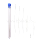 6Pcs 6 Sizes High Carbon Steel Big Eye Beading Needle, 45~125x0.5x0.2mm, 1pc/size(NEED-YW0001-03)