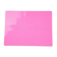 Rectangle Silicone Mat for Crafts, Nonstick & Nonslip Silicone Crafts Mat, Multipurpose Heat-Resistant Table Protector, Silicone Sheets for Resin, Crafts, Liquid, Paint, Clay, Hot Pink, 400x300x0.5mm(TOOL-D030-06B-01)