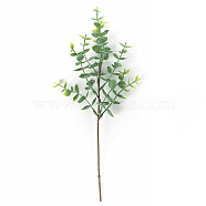 Plastic Artificial Eucalyptus Leaf, for Wedding Indoor Outdoor Home Garden Porch Window Plant Decoration, Green, 280mm(PW-WGFCE17-01)