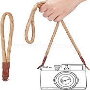 Nbeads 2Pcs 2 Style Nylon Camera Neck Straps & Wristlet Straps, Camera Tether, with PU Leather End Cover & Iron Key Rings, Peru, 950x19x9mm & 245x21x12mm, 1pc/style(AJEW-NB0003-56A)