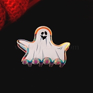 PVC Claw Hair Clips, Ghost, Colorful, 75x45x45mm(PW-WG0B189-01)