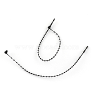 PP Cable Ties, Tie Wraps, Zip Ties, Black, 7 inch, about 1000pcs/bag(TOOL-R022-170mm-01)