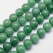 Round Natural Green Aventurine Bead Strands, 18mm, Hole: 1mm, about 22pcs/strand, 15.74 inch(G-L419-58)