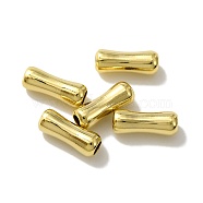 Brass Tube Beads, Lead Free & Cadmium Free, Tube, Real 24K Gold Plated, 9x3mm, Hole: 1.8mm(KK-O143-44G)