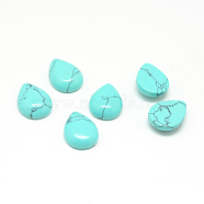 Dyed Synthetic Turquoise Gemstone Cabochons, teardrop, 25x18x6mm(G-T024-18x25mm-05)