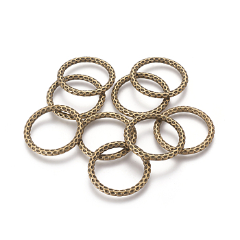 Tibetan Style Linking Rings, Ronedelle, Antique Bronze, Lead Free & Cadmium Free & Nickel Free, 36.5x36.5x4mm