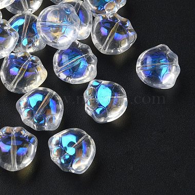 Clear AB Palm Glass Beads