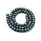 Electroplated Natural Lava Rock Beads Strands(G-G984-06D)-2
