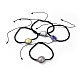 Faceted Rondelle Glass Braided Bead Bracelets(BJEW-JB04808-M)-1