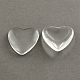Transparent Glass Heart Cabochons(GGLA-R021-10mm)-1