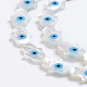 Natural White Shell Mother of Pearl Shell Beads(SSHEL-L017-005C)-2