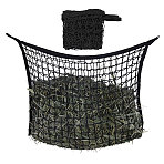 Polyester Feed Hay Mesh Bags, Rectangle, Black, 90x80x0.6cm(ABAG-WH0048-98A)