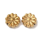 Ion Plating(IP) 304 Stainless Steel Beads, Flower, Golden, 8.5x3mm, Hole: 1.2mm(STAS-K285-15G)