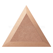 MDF Wood Boards, Ceramic Clay Drying Board, Ceramic Making Tools, Triangle, Tan, 12.5x14.5x1.5cm(FIND-WH0110-664J)