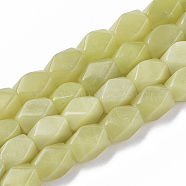 Natural Peridot Beads Strands, Faceted, Rectangle, 11~12x7~8x7~8mm, Hole: 1mm, about 32~33pcs/Strand, 15.35~15.74 inch(39~40cm)(X-G-S364-035)