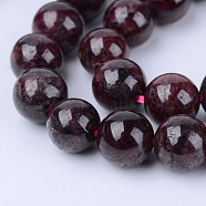Natural Garnet Beads Strands, Round, 5.5~6.5mm, Hole: 1mm, about 63pcs/strand, 15.5 inch(X-G-Q462-6mm-23)