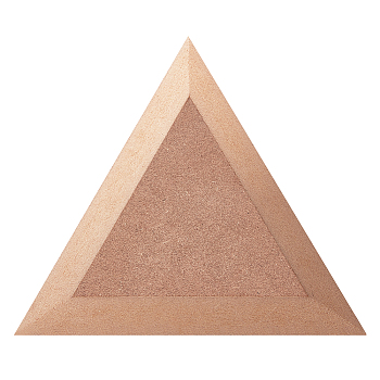 MDF Wood Boards, Ceramic Clay Drying Board, Ceramic Making Tools, Triangle, Tan, 12.5x14.5x1.5cm