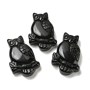 Owl Obsidian Pendants
