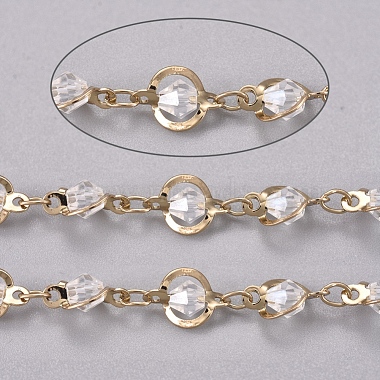 Clear Brass+Glass Handmade Chains Chain