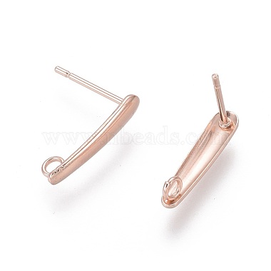Accessoires de puces d'oreilles en 304 acier inoxydable(X-STAS-H436-22RG)-2
