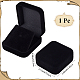 Square Velvet Bangle Storage Boxes with Black Inside(CON-WH20010-03C)-2
