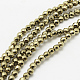 Round Non-magnetic Synthetic Hematite Beads Strands(G-D617-10mm-27)-1