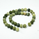 Round Frosted Natural TaiWan Jade Bead Strands(X-G-M248-8mm-02)-3