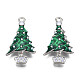 Сплав Рождественская елка эмаль подвески для день Рождества(ENAM-R041-14)-2