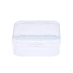 Square Plastic Bead Storage Containers, Clear, 5.4x5.3x2cm, Inner Size: 5.1x5.05x1.5cm(CON-P003-S)