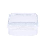 Square Plastic Bead Storage Containers, Clear, 5.4x5.3x2cm, Inner Size: 5.1x5.05x1.5cm(CON-P003-S)