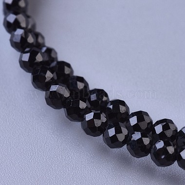 Colliers de perles de spinelle noir naturel(NJEW-K114-B-A20)-2