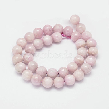 Rondes kunzite naturelle perles brins(G-K068-27-12mm)-2