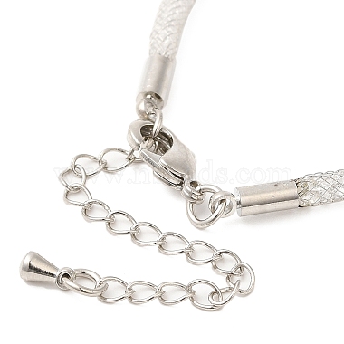 Brass Mesh Chain Bracelets for Women(DIY-B066-02G-02)-2