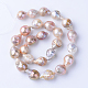 Natural Baroque Pearl Keshi Pearl Beads Strands(PEAR-S010-34)-1
